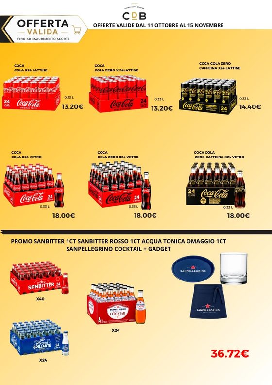 Offerte di ottobre, pagina 4: Coca-Cola e promo Sanbitter