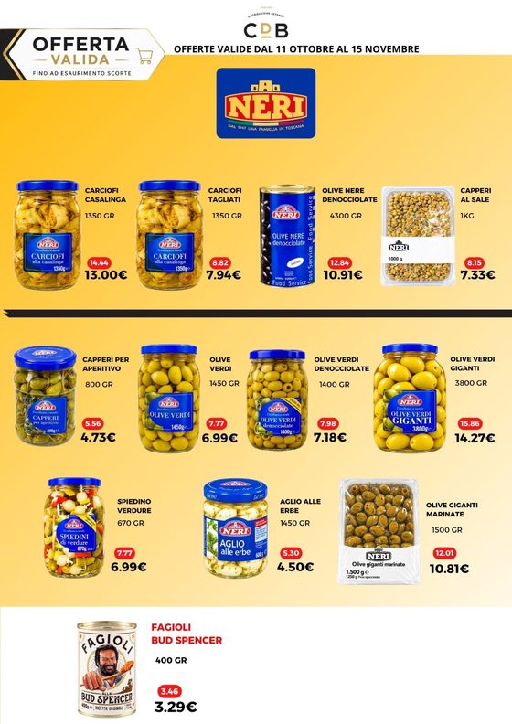 Offerte di ottobre, pagina 5: Conserve Neri e fagioli Bud Spencer