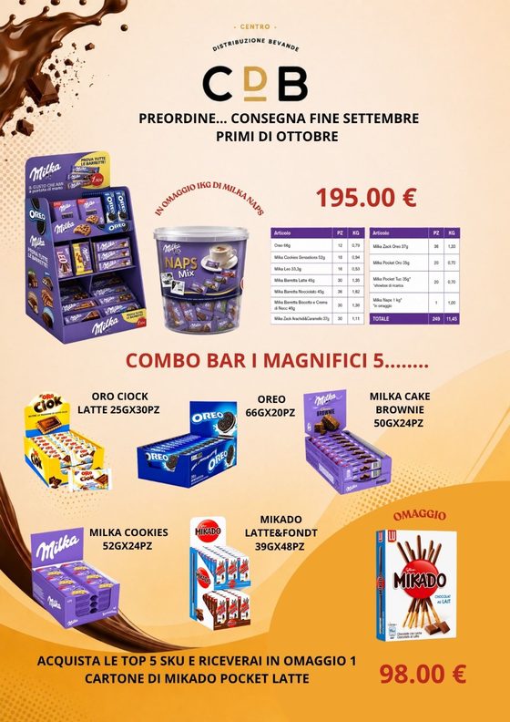 Offerte di ottobre, pagina 10: Preordine: expo Milka e combo bar